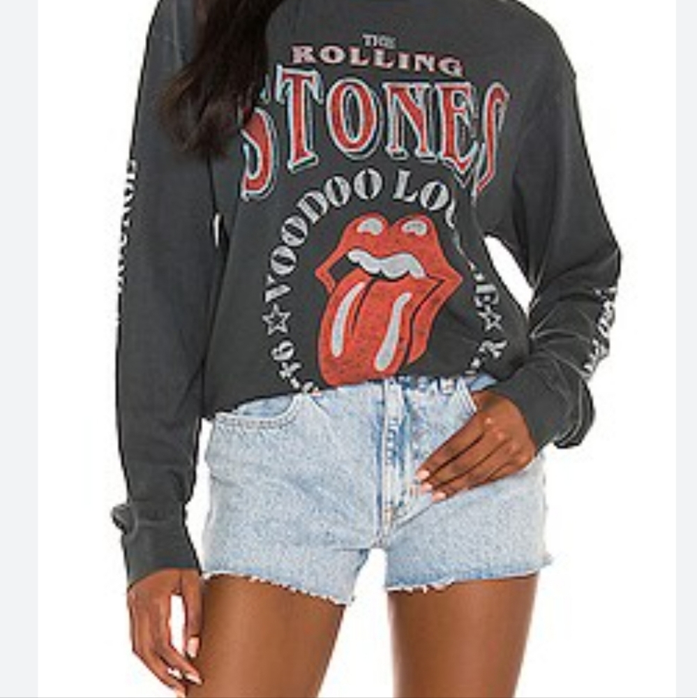 DAYDREAMER ROLLING STONES VOODOO LOUNGE OVERSIZED LONG SLEEVE Women's L